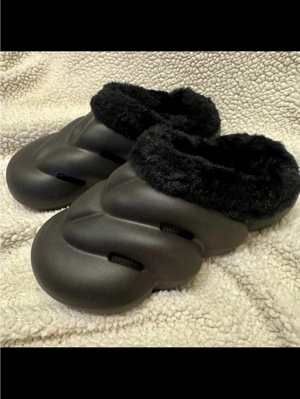 Ladies Black EVA gardening clog/slippers